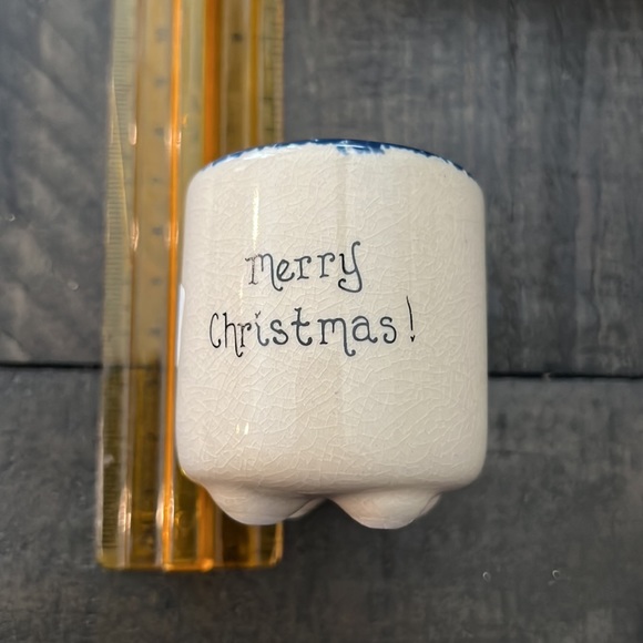 NEW holiday mini candles in ceramic pots - rustic charm. - Picture 4 of 11